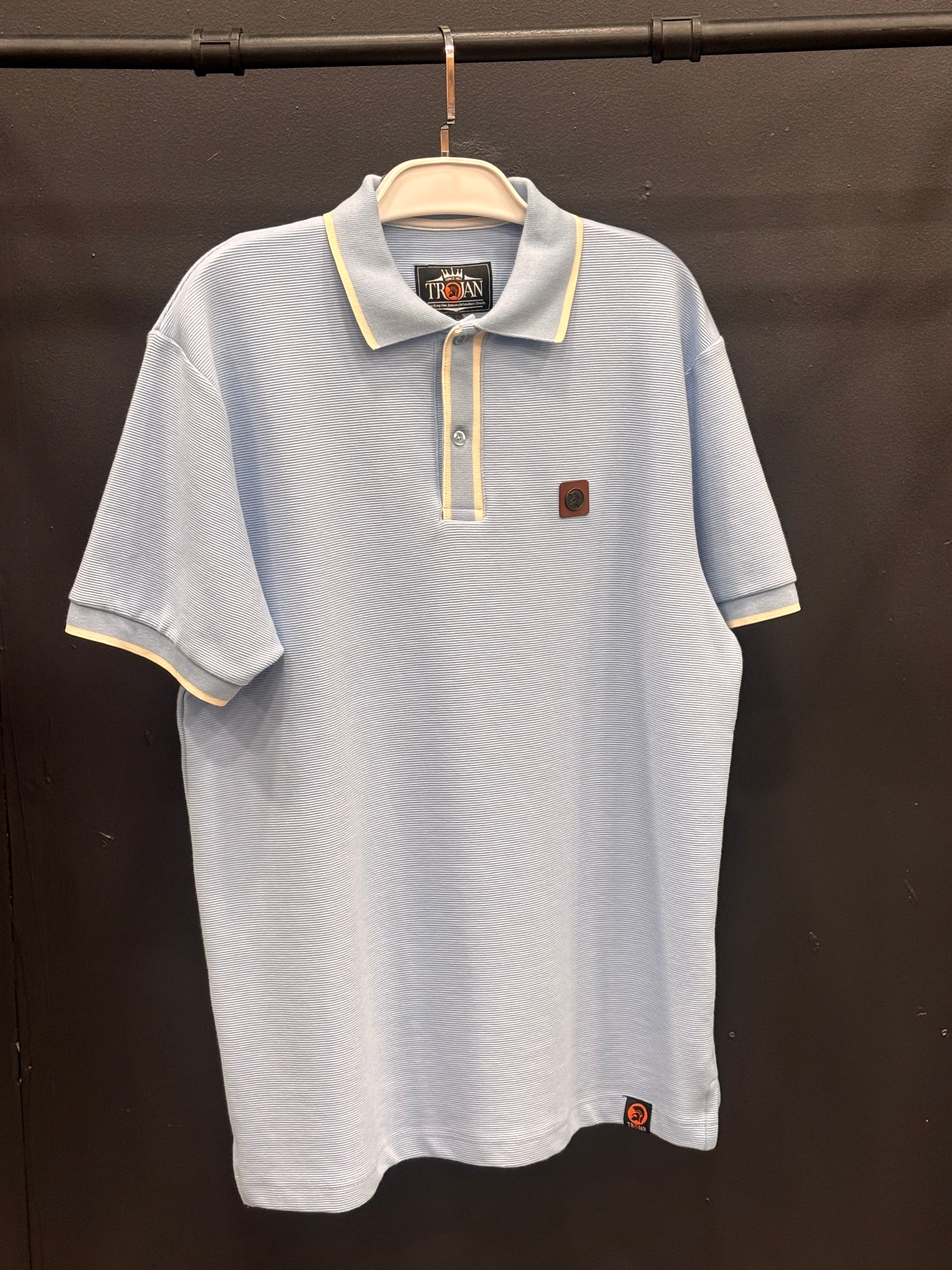 Trojan Ottoman Stripe Trim Polo Shirt TR/9080