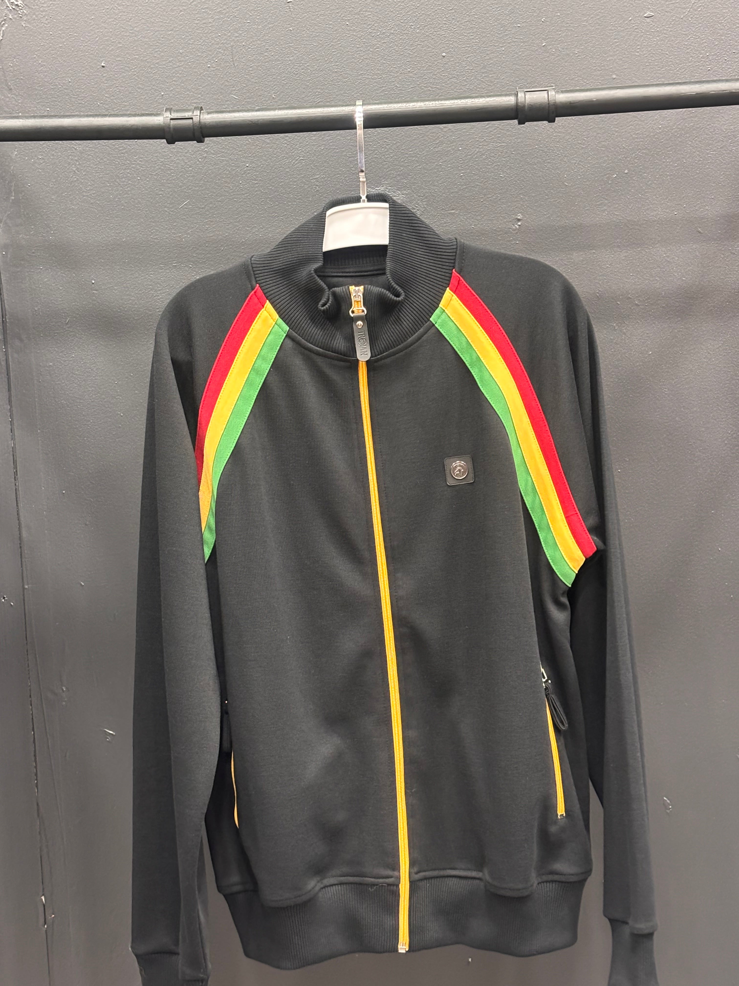 Trojan Twin Stripe Contrast Zip Track Top TR/9053