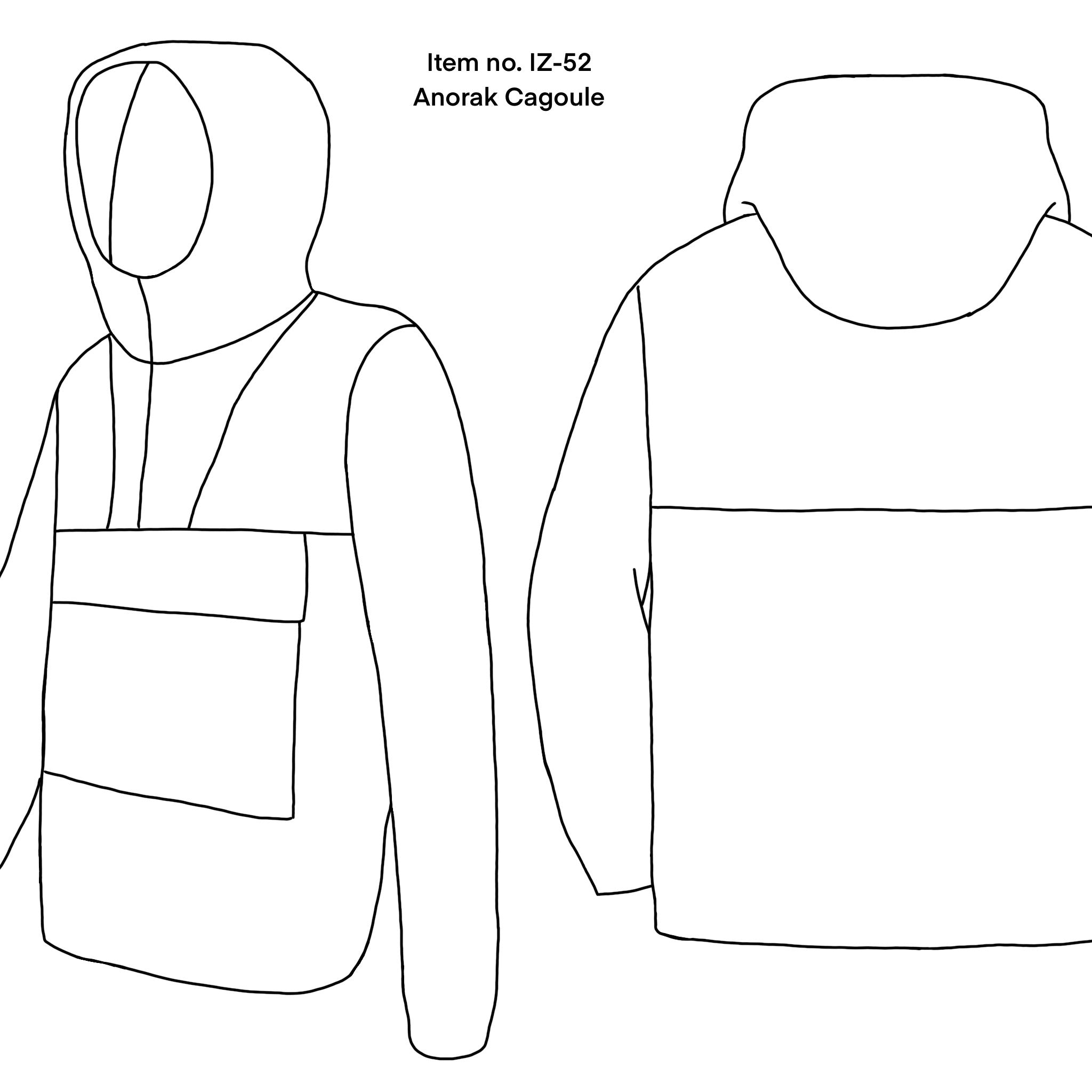 Item no. IZ-52 : Anorak Cagoule - Handmade in Scotland