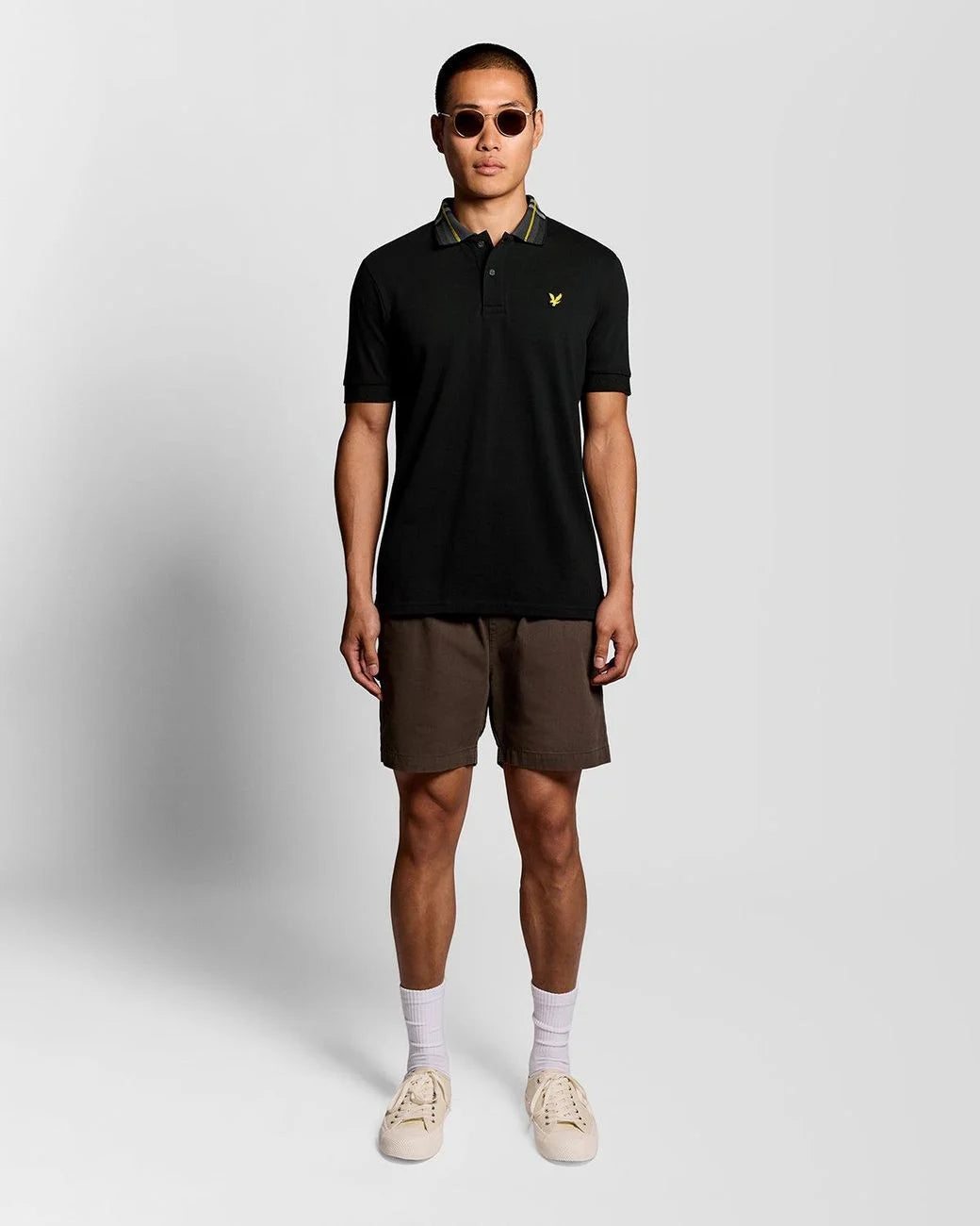 Lyle & Scott Tartan Collar Polo Shirt