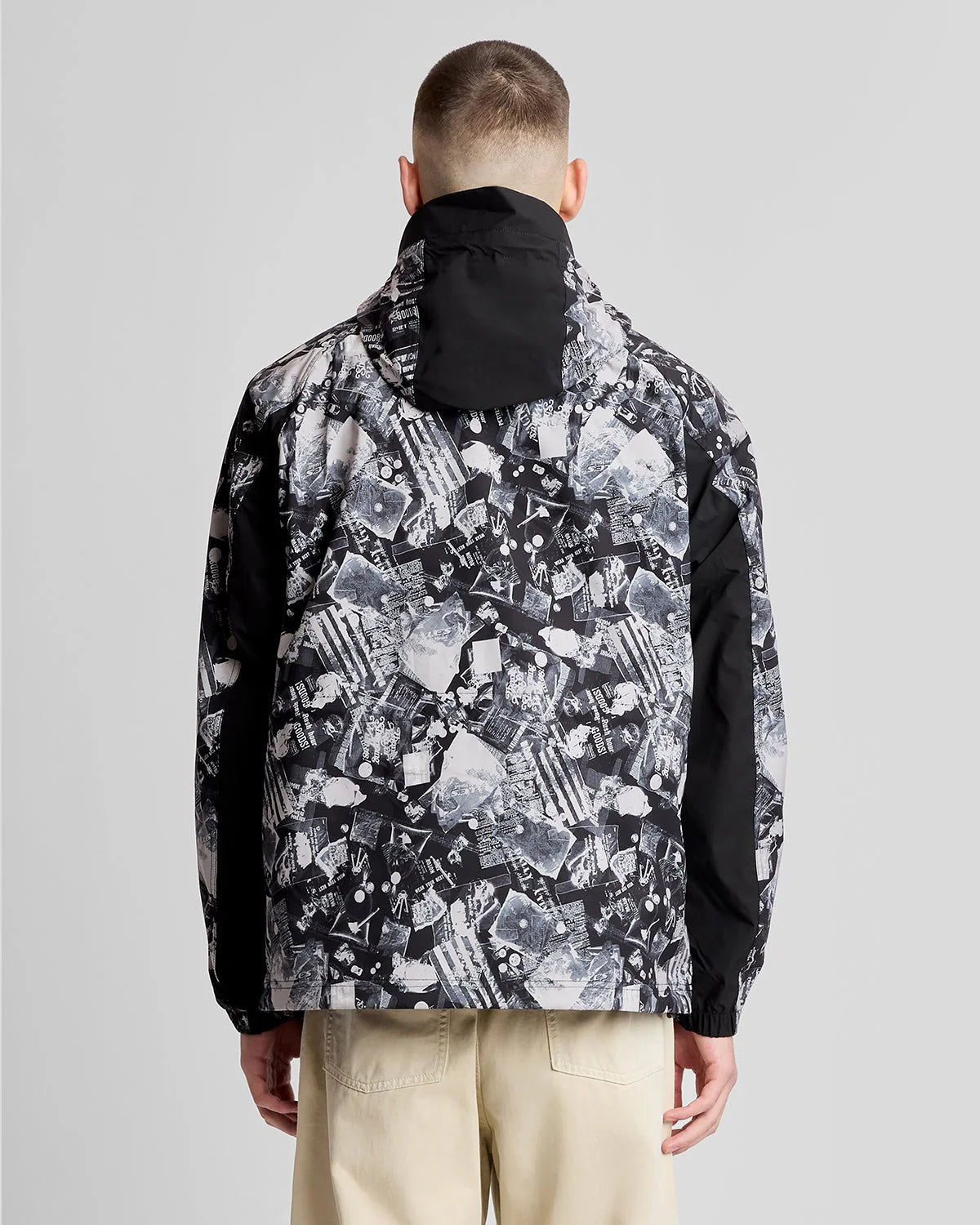 Lyle & Scott Industrial Print Hooded Anorak Jacket