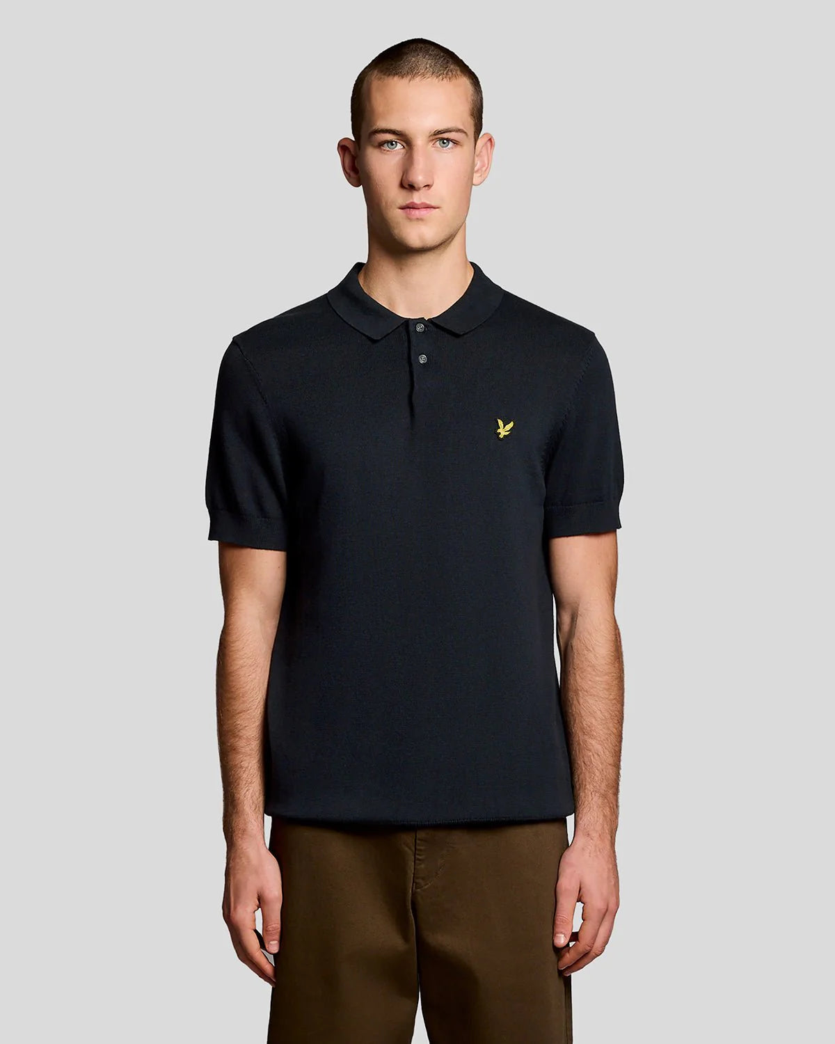 Lyle & Scott Cotton Short Sleeve Knitted Polo