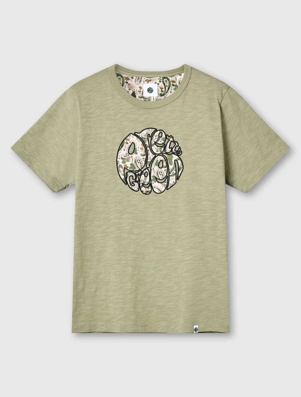 AQUARELLE PAISLEY APPLIQUE LOGO T-SHIRT