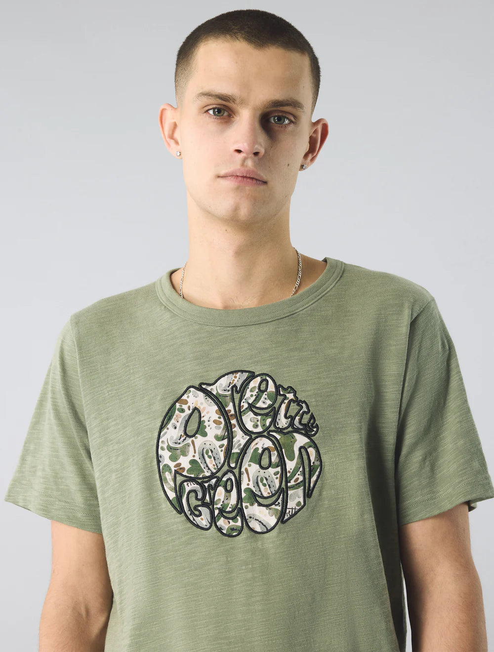AQUARELLE PAISLEY APPLIQUE LOGO T-SHIRT