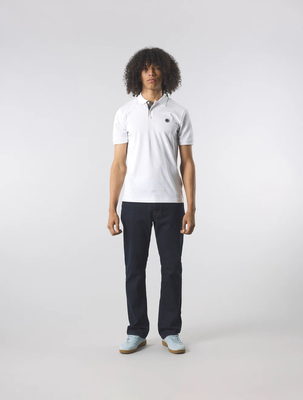 HOUSE PAISLEY PLACKET POLO