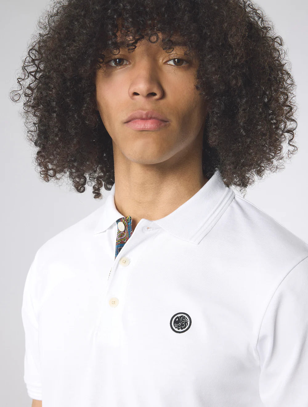 HOUSE PAISLEY PLACKET POLO