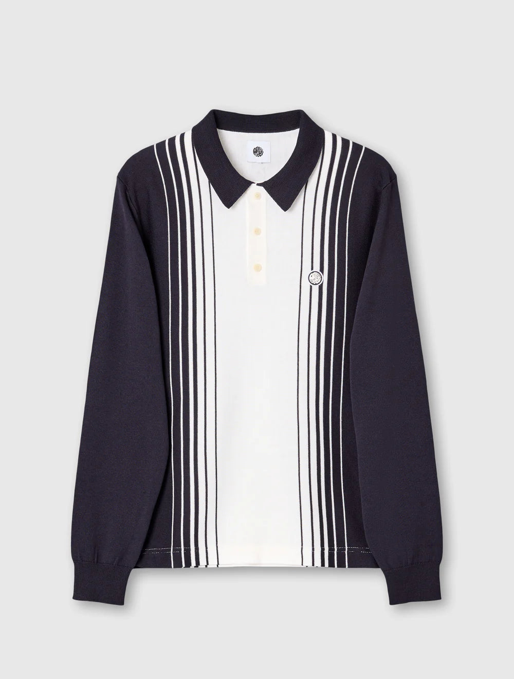 GRADIENT KNIT LS POLO
