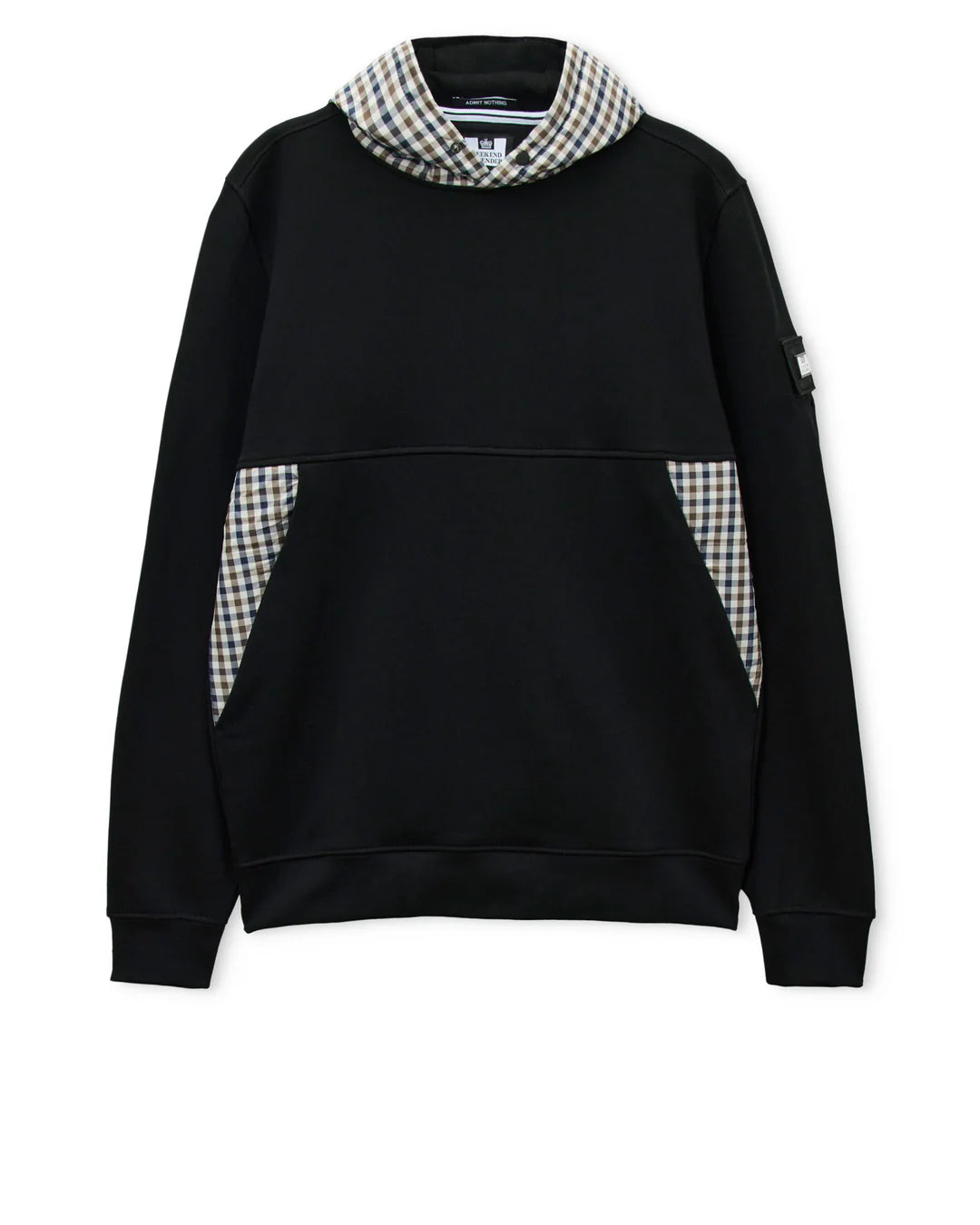 BAYSWATER MID HOUSE CHECK DETAILED HOODIE