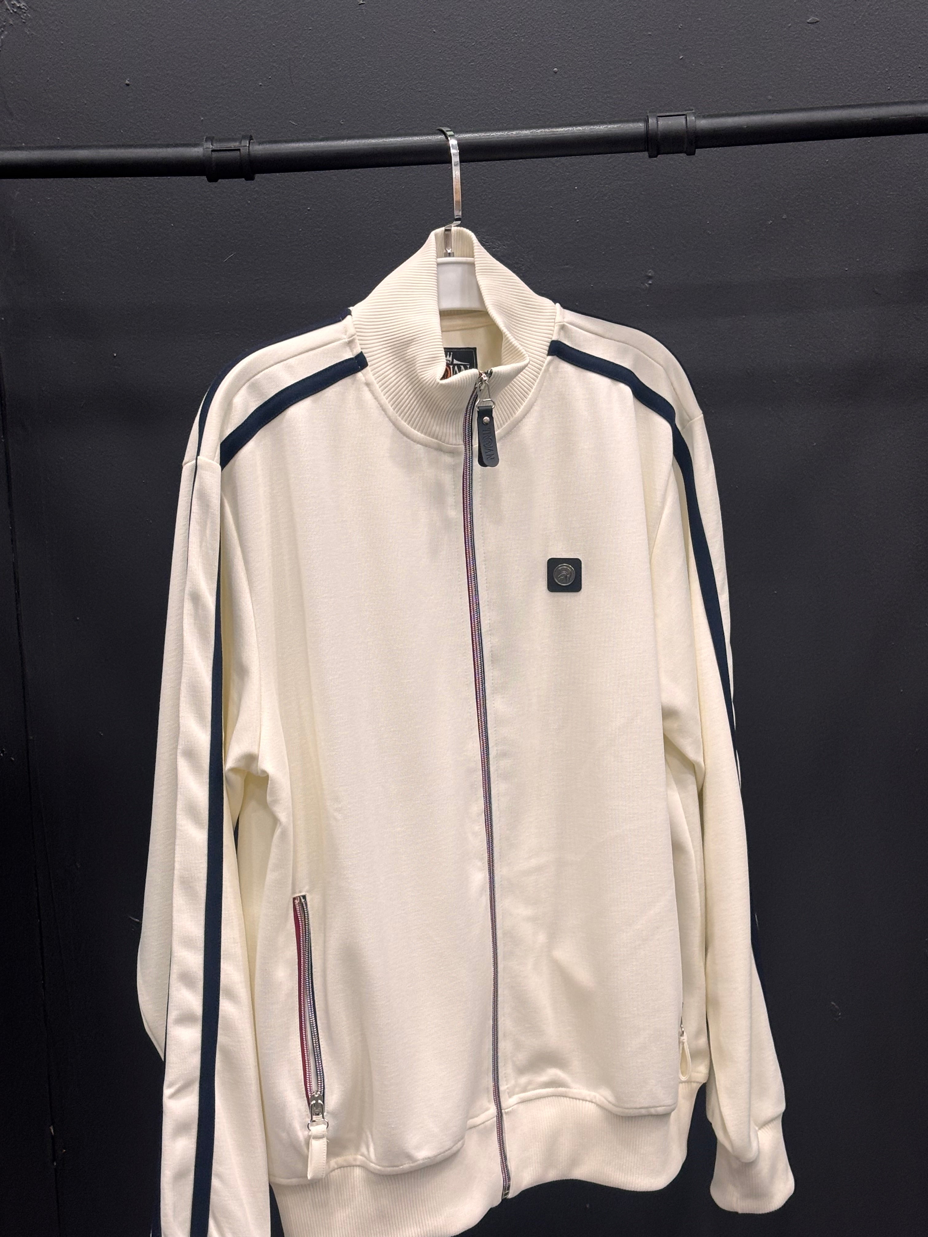 Trojan Twin-Stripe Contrast Zip Track Top TR/9050