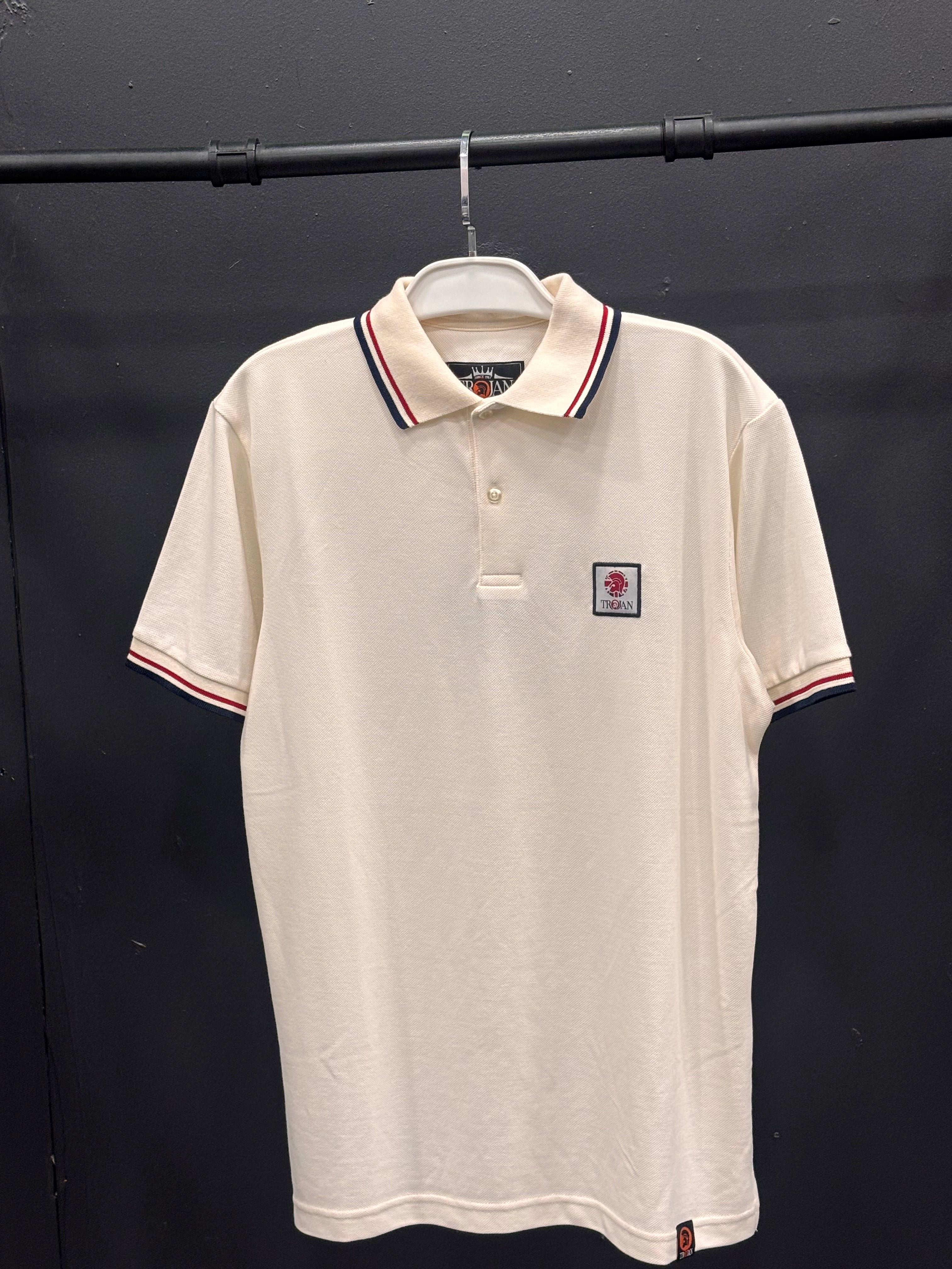 Trojan Flag Badge Pique Polo TR/9077