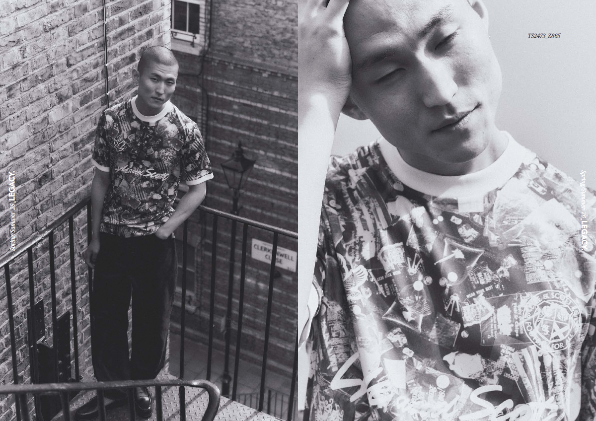 Lyle & Scott Industrial Print Football Shirt