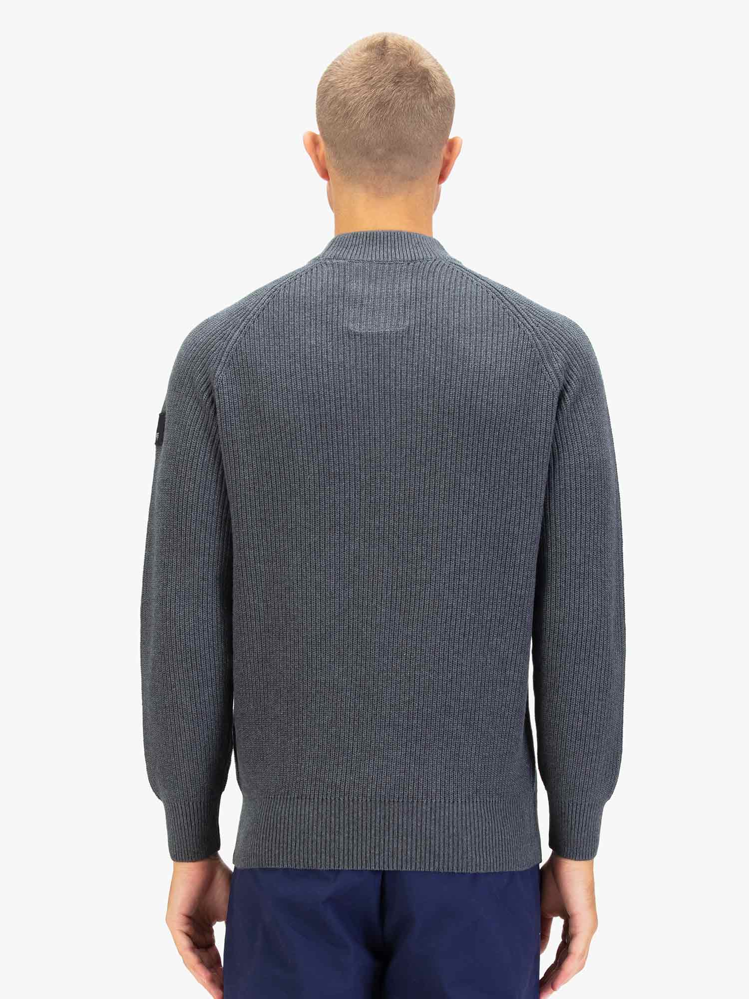 CROMER PLATED KNIT JUMPER