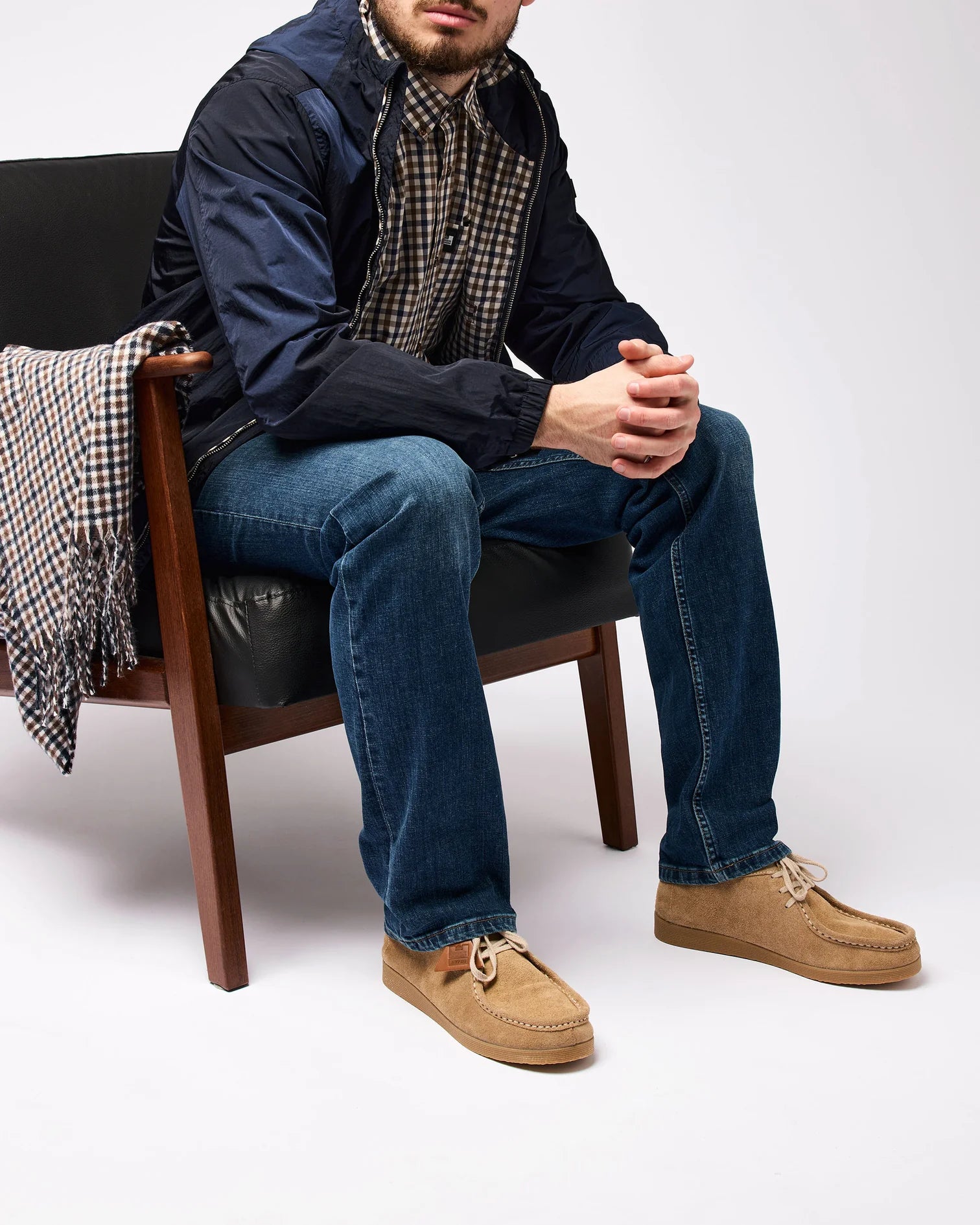 WO x Veras Leon Moccasin Boot Mushroom