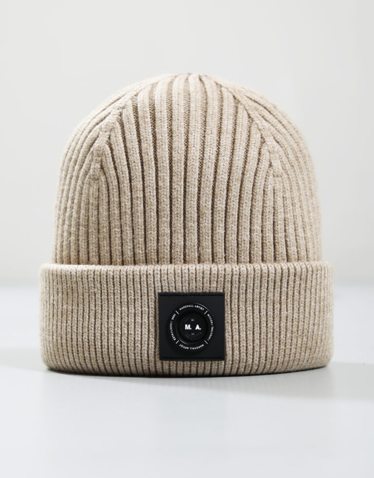 Siren Cable Knit Beanie Hat // Stone