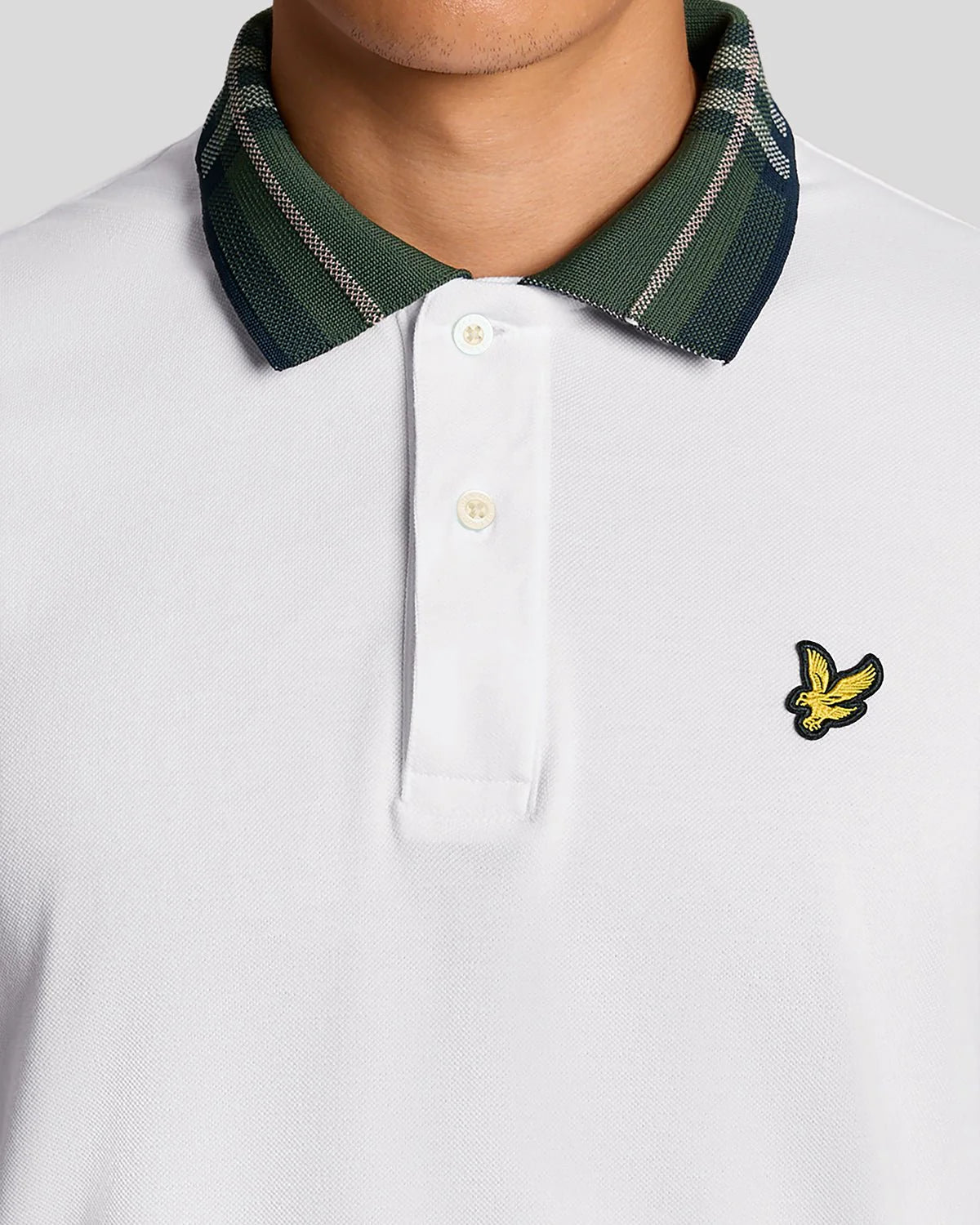 Lyle & Scott Tartan Collar Polo Shirt